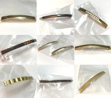 Del Sol Metal Crystal Hair Bobby Pin Thin Barrette Clip Women VTG Made in France