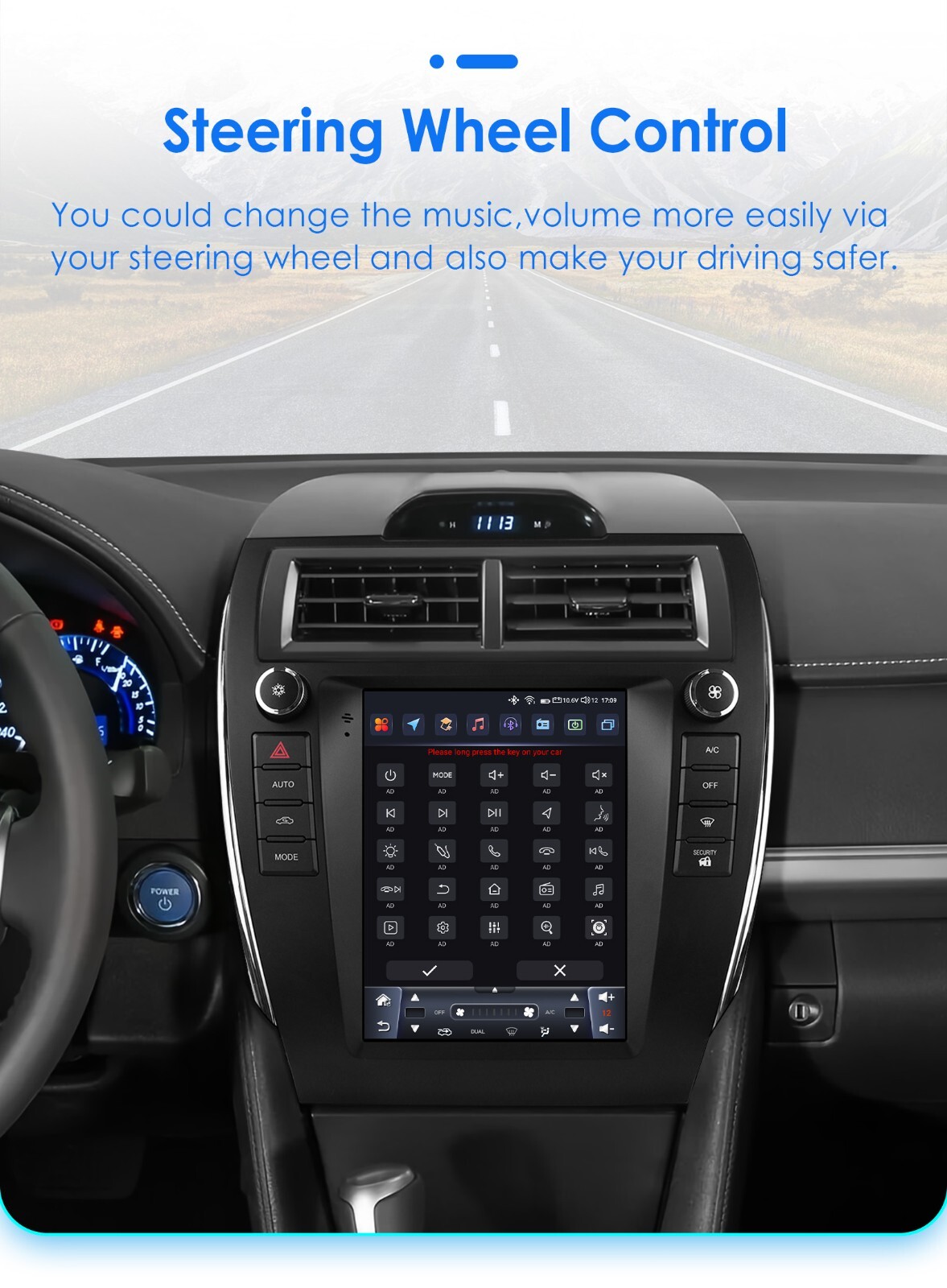 9.7''Android 13 Car Video Player for Toyota Camry 2012 2013 2014 2015 Stereo GPS