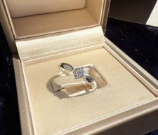 Bulgari Platinum Diamond Engagement Ring 0.45ct D VVS1 GIA Certified
