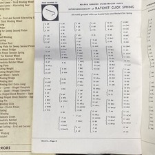 Bulova Ratchet Click Spring 31  Over 80 Compatible Calibers. See description 