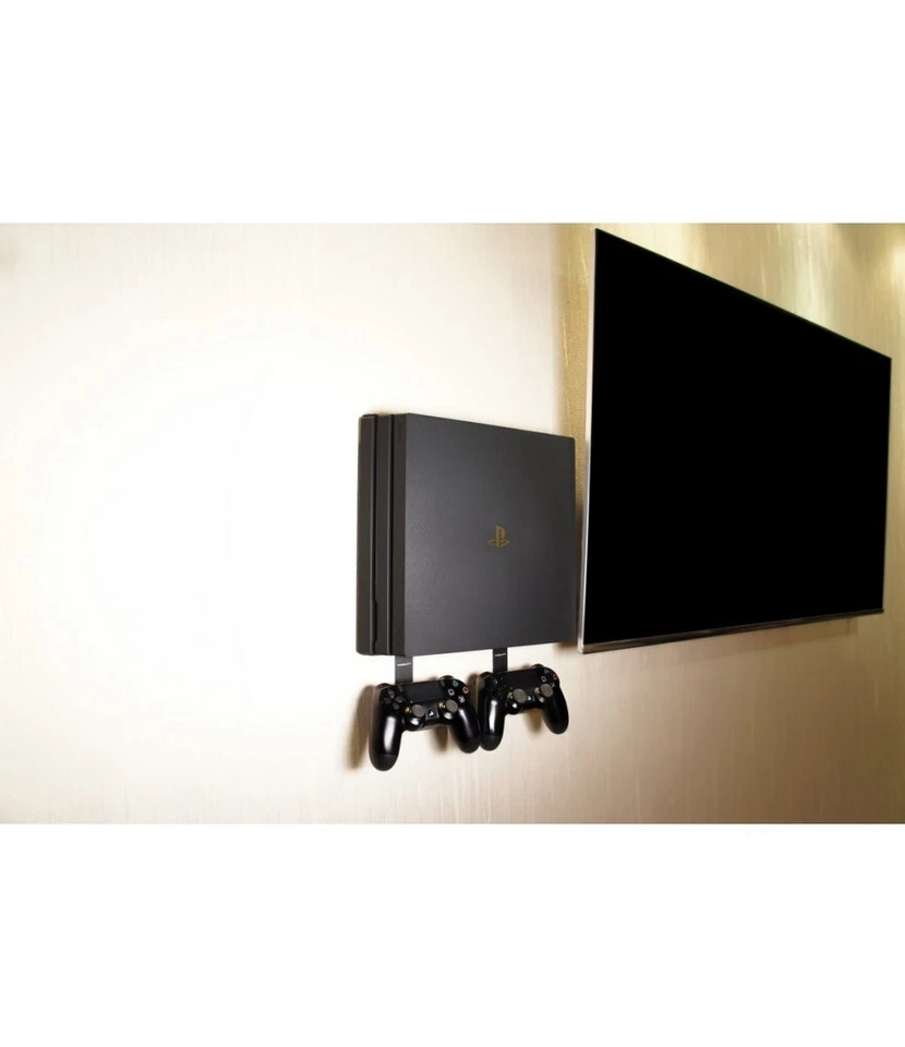 3D DESIGN Wall Mount for Playstation PS4 Slim PS4 Pro PS4 fat Console PS4 Wall Bracket