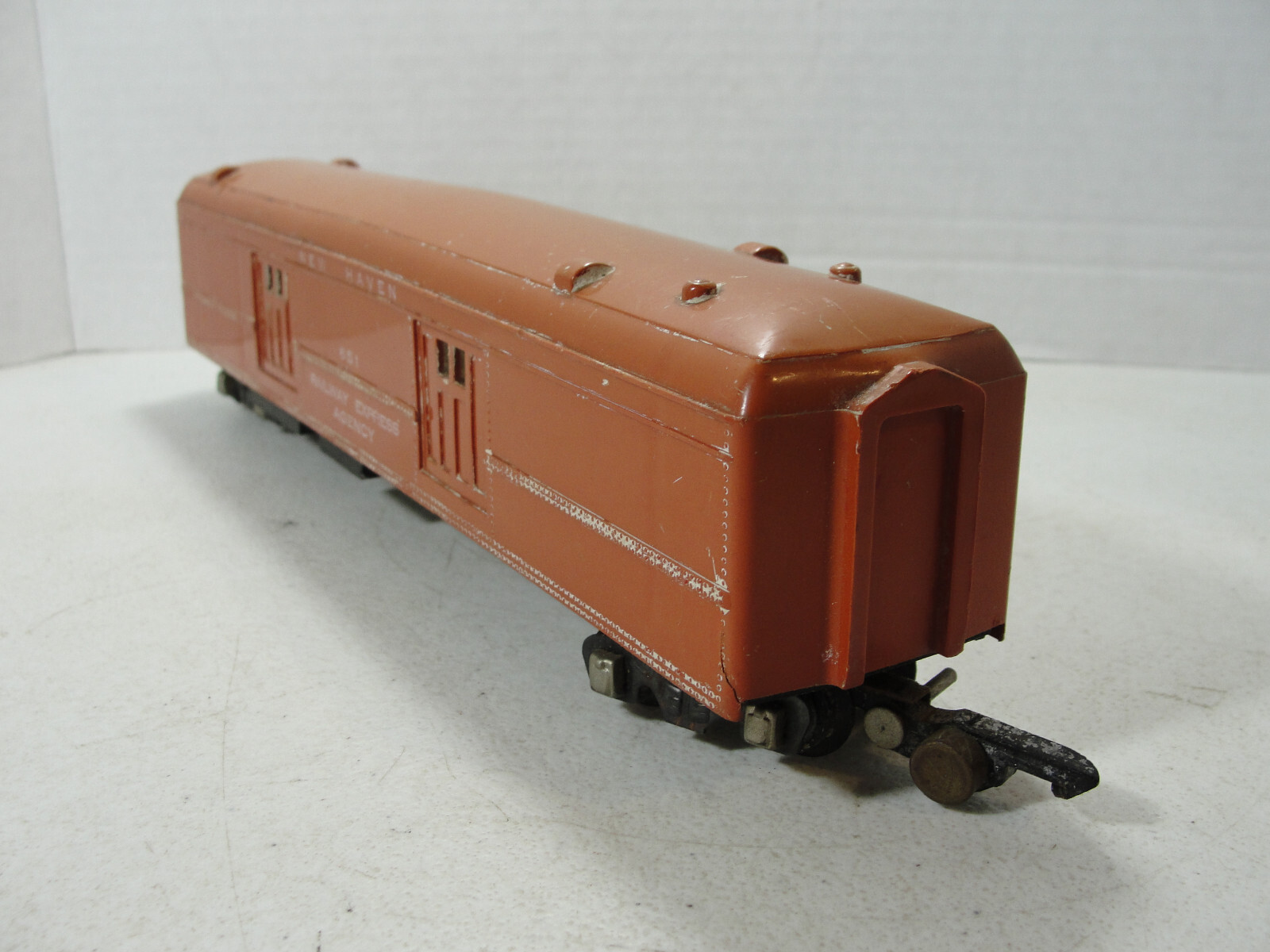 Vintage American Flyer Red 651 New Haven Baggage Car Railway Express