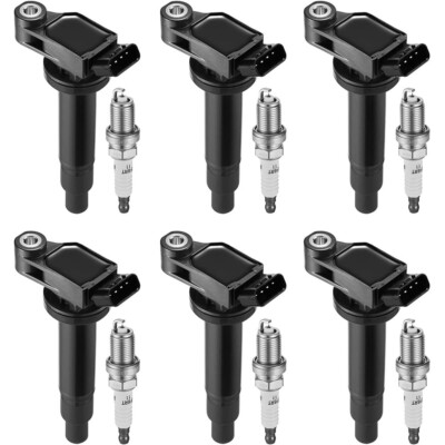 6X Ignition Coil + 6X Spark Plug for 2001-2006 Toyota Sienna 3.0L/3.3L UF267
