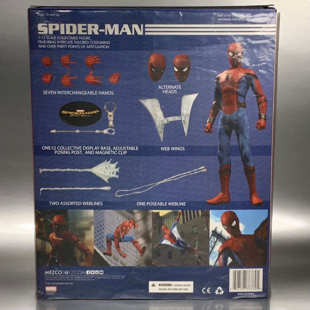 Mezco One:12 SPIDER-MAN Homecoming 6” Action Figure 2018 | eBay
