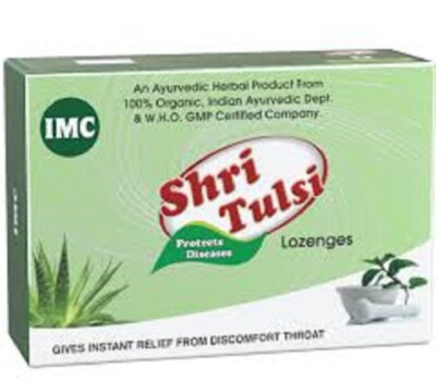 IMC SHRI TULSI  LOZENGES (PACK OF 3)/100% AYURVEDIC/PURE NATURAL AND HERBAL