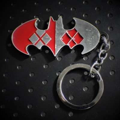 Harley Quinn ARKHAM Keychain Joker BATMAN DC Comics Full Metal cosplay US seller - Image 1 of 4
