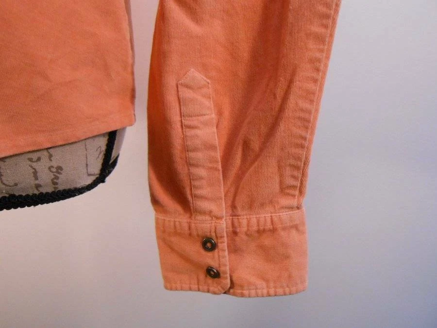 Hermosa blusa ajustada para mujer Talbots grandes naranja suave cepillada manga larga Foto 3 de 4