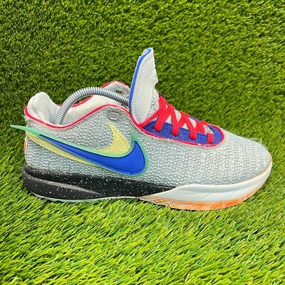 Nike LeBron 20 Nike Lifer Mens Size 9 Silver Gray Blue Basketball Shoes Sneakers