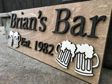 Personalized Patio Sign Wooden Sign Gift Custom Wood Sign Personalized Wood Sign