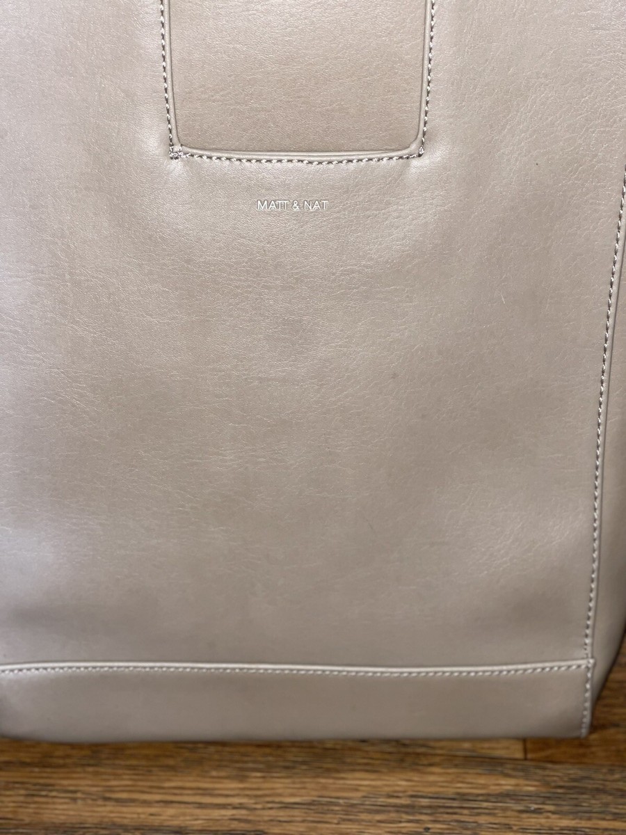 MATT & NAT Katherine Vegan Leather Backpack - Taupe/Beige  display picture 1