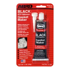 Abro 12-AB RTV Silicone Instant Gasket Maker Black High Temp Sealant 85g Tub