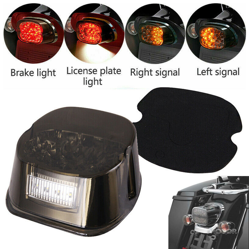 Mlgbauto2019 Smoke LED Tail Light For Harley Touring, Softail, Sportster, Dyna – Brake & Turn Signal Combo
