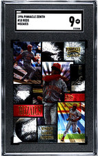 1996 Pinnacle Zenith #10 Cincinnati Reds Team MOZAICS Larkin SGC 9 MINT
