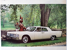 Lincoln Continental Vintage Car Ad 1965 Magazine Print Auto Family