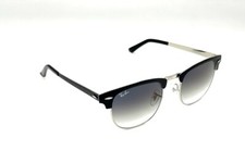 Ray Ban Clubmaster Metal Frame Black/Grey Gradient Lenses RB3716 9004/71 51mm