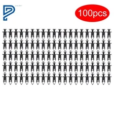 100x Car Plastic Rivets 8mm Dia Hole Fastener Auto Fender Bumper Push Pin Clips