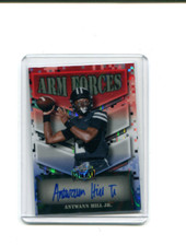 2025 Leaf Metal Arm Forces Red White Blue Lava Antwann Hill Jr Rookie Auto 1/2