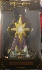 DEMDACO The Mercantile Collection Blown Glass Star Over Bethlehem Ornament
