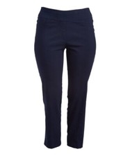 Navy Straight-Leg Pants Size 12P