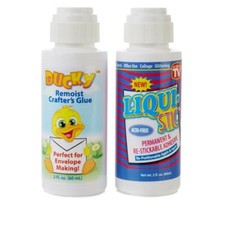 Liqui Stic and Ducky Envelope Glue Remoistening Set NEW 636174