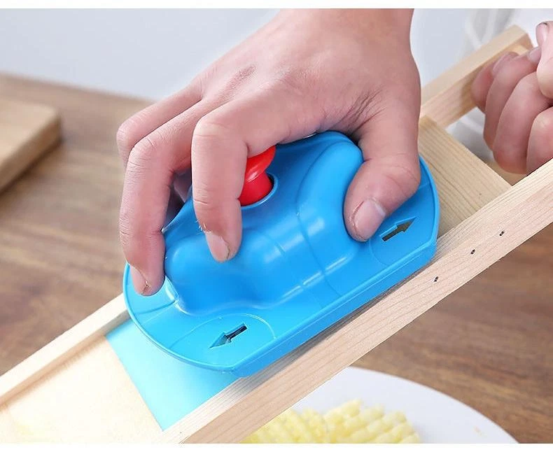 1pc, Stainless Steel Potato Chip Slicer, Potato Checkered Waffle Machine, Stainless Steel, Potato Chip Cutter, Baking Tools, Kitchen Gadgets, Kitchen