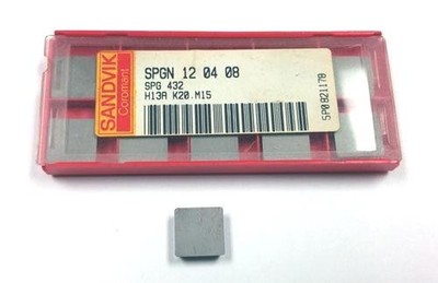 SPG 432 H13A Sandvik Coromant 5750977 (Pack of 10) SPGN 12 04 08