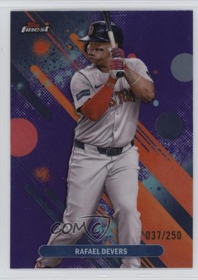 2025 Topps Finest Common Purple Refractor 37/250 Rafael Devers #60 my8