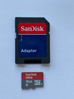 SanDisk Ultra 16GB microSDHC I mit Adapter