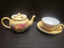 Aynsley Gold Orchard teapot with cup teaset for one 1st