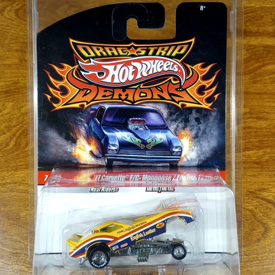 Hot Wheels Drag Strip Demons '77 Corvette F/C Mongoose English