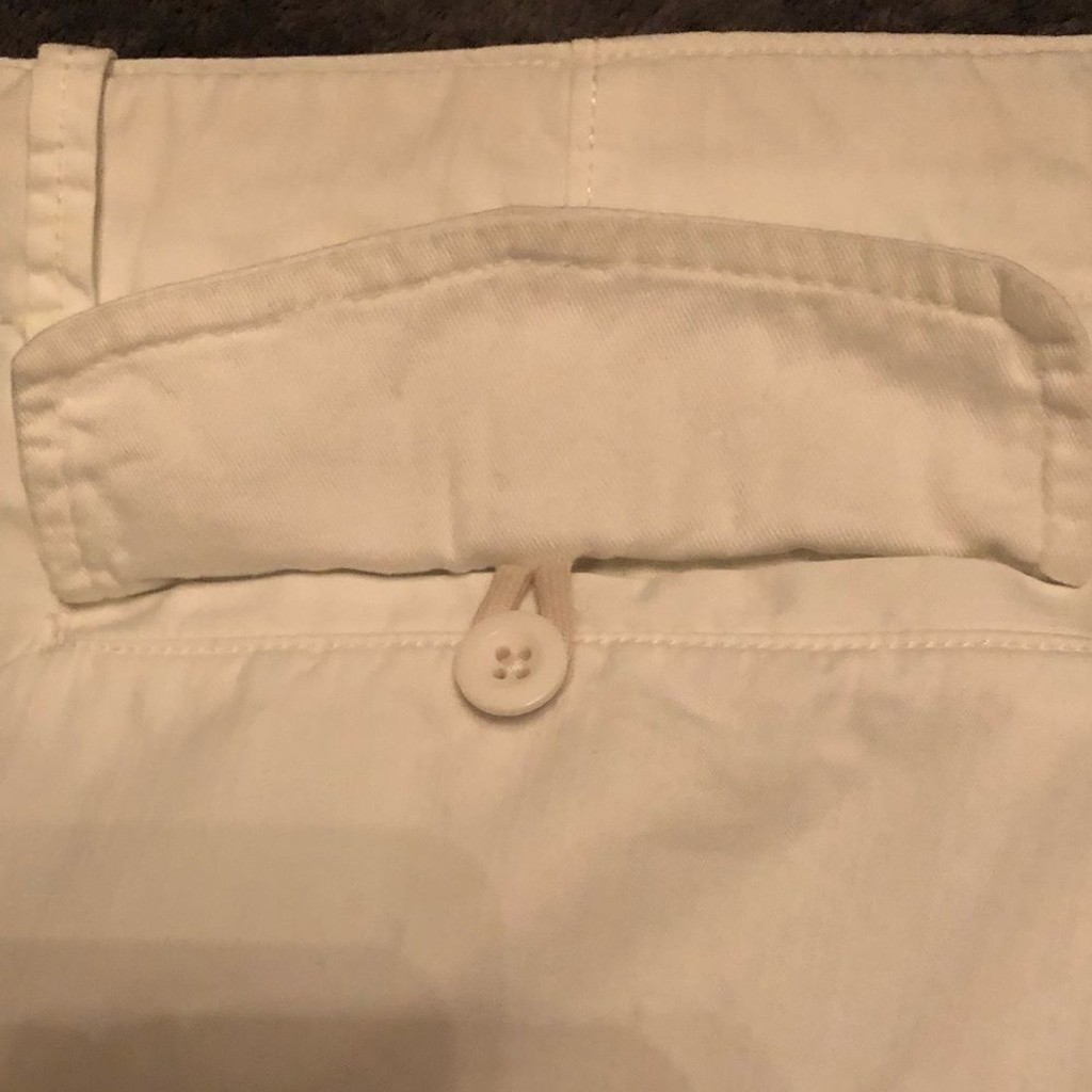GAP Drawstring Button Fly Summer Pant - White Siz… - image 5