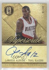 2012-13 Panini Gold Standard Superscribe 1/49 LaMarcus Aldridge #10 Auto 2d0