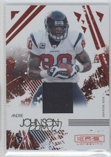 2009 Donruss Rookies & Stars Longevity Ruby Materials /299 Andre Johnson HOF 6x8