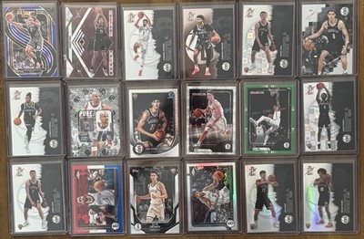 2025-26 Brooklyn Nets 18-Card Lot | Rookies, Chrome, Inserts, Parallels