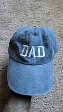 Dad Hat - Baseball Cap - Faded Blue Denim Look - Adjustable Strap Back