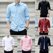 2023 Vestito Camicia di Qualità Taglia Grande Manica Lunga Uomo ' S Top Camicia