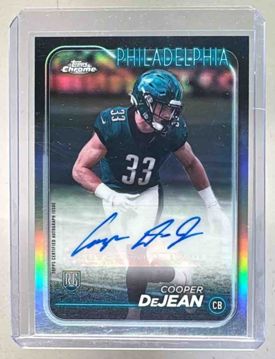 Cooper DeJean 2024 Topps Chrome #RA-CDE Rookie Auto Rookie RC