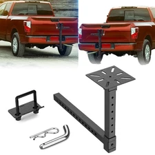 2 Inch Universal Fit Adjustable Steel Heavy Duty Hitch Mount Vise Plate Bracket