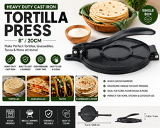 8 Cast Iron Tortilla Press 20cm Roti Quesadil...