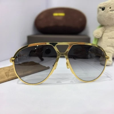 Tom Ford retro large frame fashionable gradient gray lens sunglasses TF1060 08A - Image 1 of 4