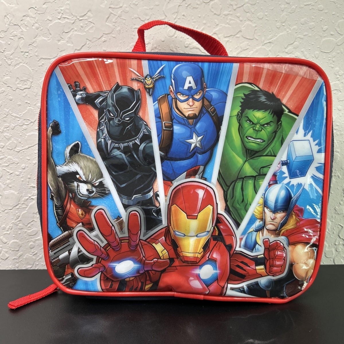 Marvel Lunch Box Iron Man Hulk Captain America Thor Black Panther