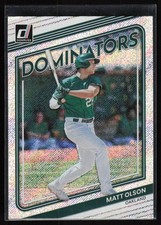 Matt Olson 2022 Donruss #D-6 Dominators Rapture Oakland Athletics