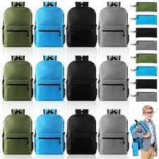 Silkfly 12 Pcs School Backpacks with 12 Zipper Pencil Pouch 15.7 Inch Lightwe...