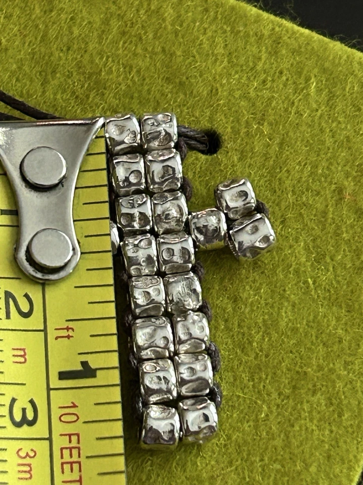 Dodo Pomellato 20 Granelli argento Originale fuori produzione -Forma di Croce - Immagine 3 di 4