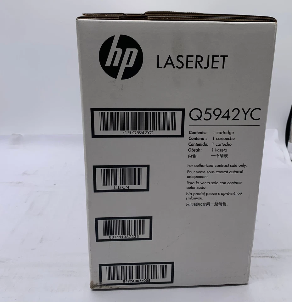 Genuine HP LASERJET 4250 CONTRACT TONER Cartridge BLACK, Q5942YC, OEM - Image 2 of 2