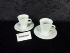 Arzberg " MOVE  WEISS  " 2 Espressotassen mit Untertassen