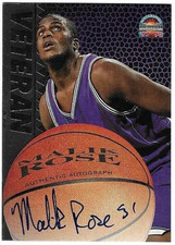 Malik Rose Drexel Basketball Scoreboard Autograph Rookie card San Antonio Spurs