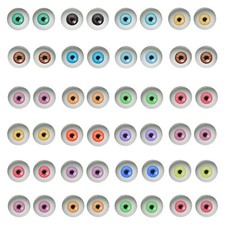 200Pcs 6mm Glass Eyes Cabochon Human Eyeball Doll Toy Repair Nail Art Mini Micro