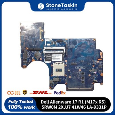 For Dell Alienware 17 R1 (M17x R5) Intel Motherboard 5RW0M 2XJJ7 41W46 LA-9331P