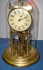 Vintage Kundo Anniversary Clock 400Day Plastic Dome Kieninger & Obergfell German